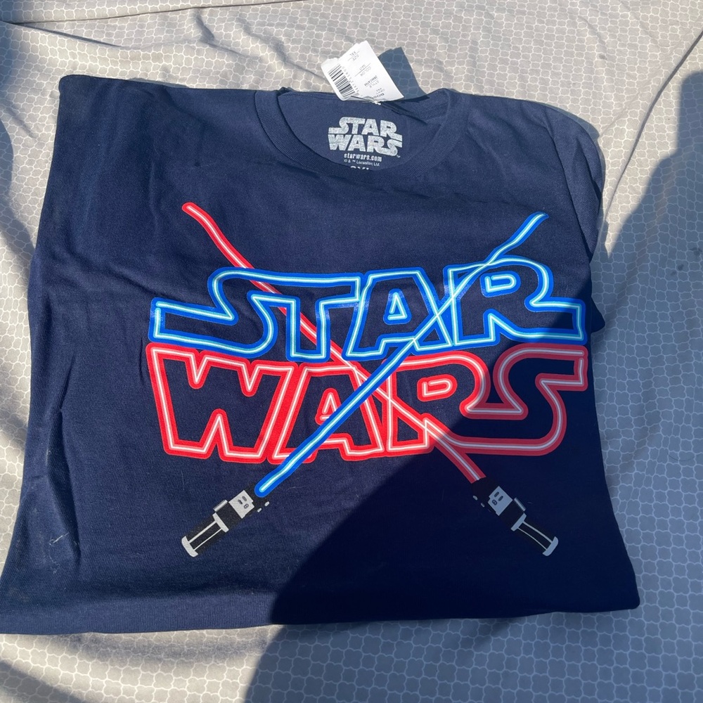 Star Wars Kids Black T-Shirt with Red and Blue Design